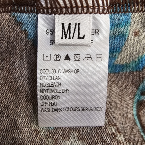 Pam & Arch Faux Wrap Dress In Coffee Brown Size M/L NWT - Picture 12 of 13